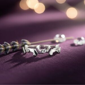 Silver Butterfly Ring